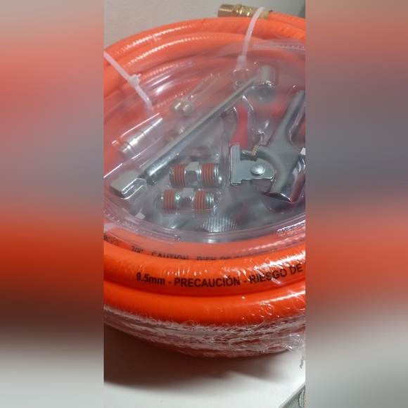 AIR COMPRESSOR HOSE KIT /WYNNsky 3/8" X 25ft PVC Air Compressor Hose Kit - Picture 3 of 4